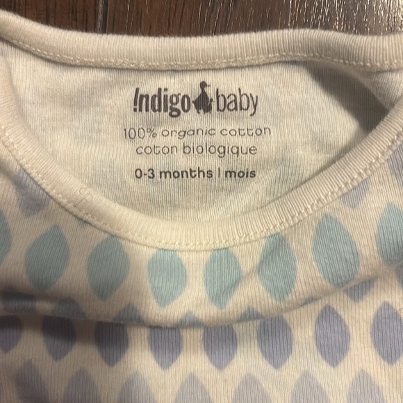 Indigo baby Bodysuit organic cotton - Picture 2 of 7